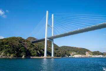 長崎県にある「女神大橋」の写真