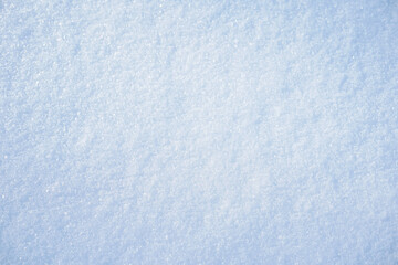 Fresh snowfall on an open field. Textured, nature pattern.