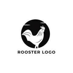 Animal Rooster Logo design vector