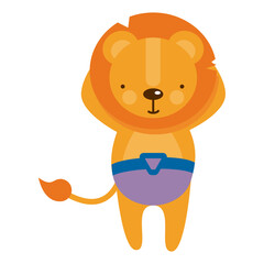 cute lion hero
