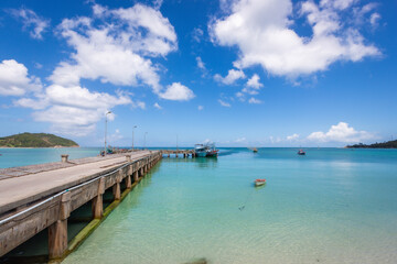 Chaloklum bay beautiful beach on Koh Phangan, Thailand