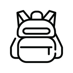 Illustration Vector graphic of backpack icon