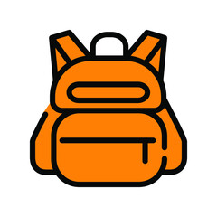 Illustration Vector graphic of backpack icon