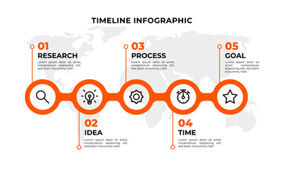 Vector step Infographic chart design with icons and 4 options or steps. Template for business, presentations, web sites, flow chart.