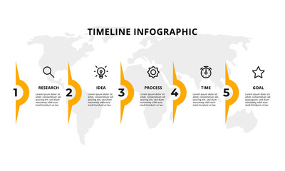Vector step Infographic chart design. Template for business, presentations, web sites, flow chart.