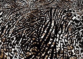 Seamless animal print, leopard, zebra, tiger pattern