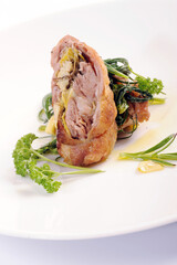 agnello con i carciofi or lamb with artichokes is a typical dish from Lazio and Roman area in Italy eaten in Easter period