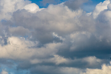 Obraz premium The wind drives the rain clouds. Sky and clouds patterns background.