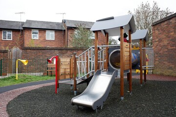 Childrens play equipment at Skidmore Way Play Area, Rickmansworth