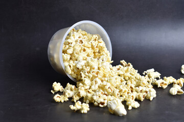 close up of popcorn