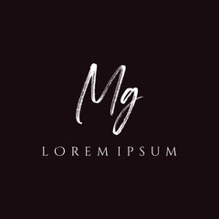 Letter MG luxury logo design vector