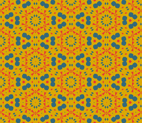 Abstract fantasy thin line hexagon, triangle geometric seamless pattern. Creative mosaic, tile background.