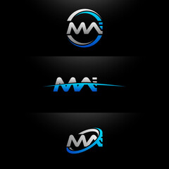 MAI Letter Initial Logo Design Template Vector Illustration