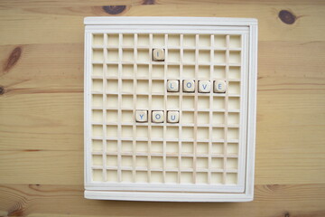 Letter cubes 