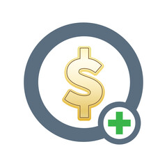 illustration of Financial concept Dollar icons Free Vector
