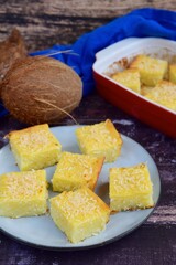 Gluten free sweet cassava coconut cake