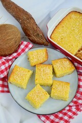 Gluten free sweet cassava coconut cake
