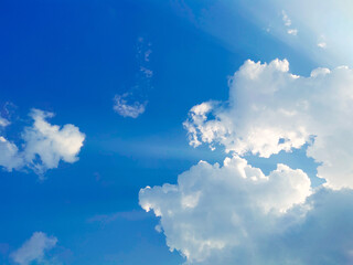 blue sky with clouds