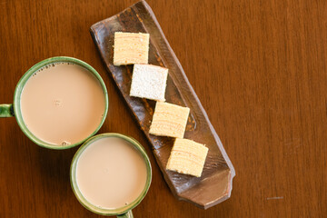 バウムクーヘンとカフェラテでひと息