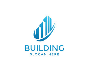 building logo real estate logo skyline logo