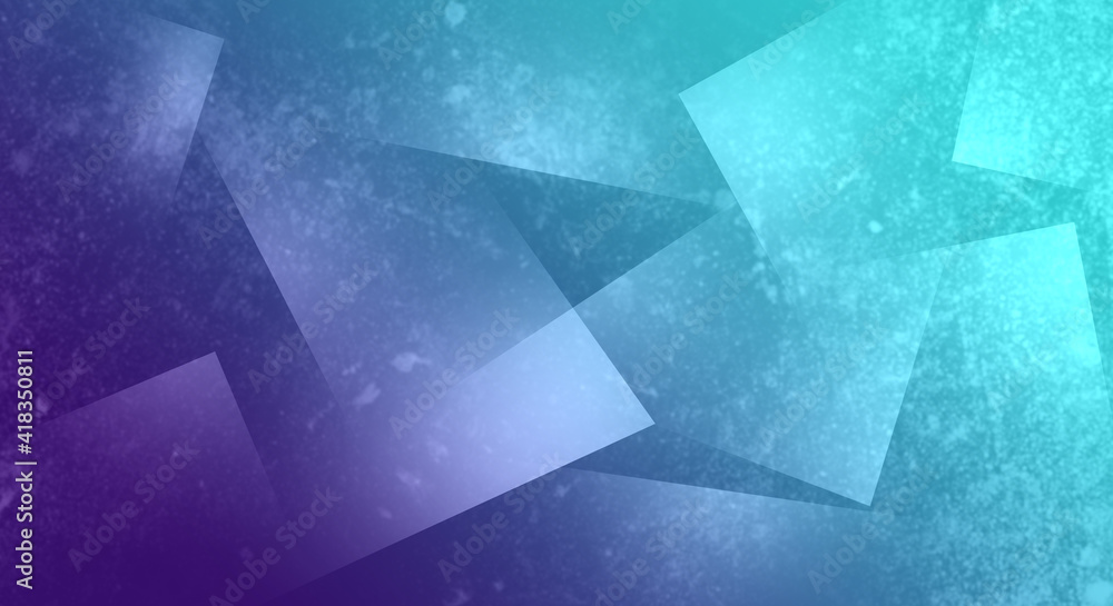 Poster abstract geometric background with squares and gradient and grunge effect