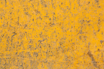 Gelber schmutziger und rostiger metallener Hintergrund