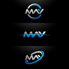 Obraz premium MAY Letter Initial Logo Design Template Vector Illustration