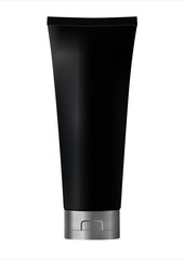 Editable Tube mockup Vector Packaging. A tube, squeeze tube, or collapsible tube is a collapsible package which can be used for viscous liquids such as toothpaste, artist's paint, adhesive, caulk, oil