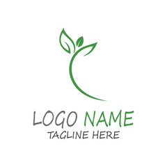 Leaf icon Vector Illustration design Logo template
