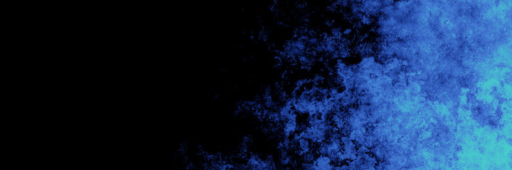 Fototapeta na wymiar Abstract blue and black wall