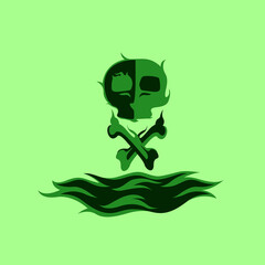 Toxic Pollution Logo Design Vector