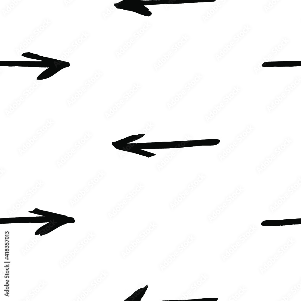 Aufkleber seamless pattern with hand drawn black and white cross. paint objects background for your design. ve