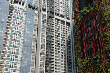Fototapeta na wymiar residential building and hotel in singapore 