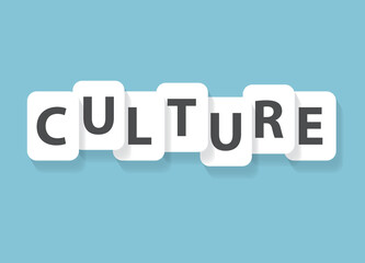 concept of culture word- vector illustration