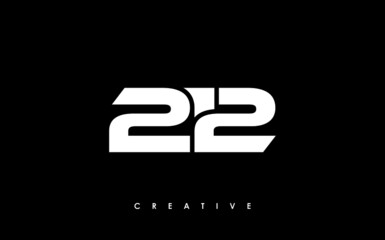 212 Letter Initial Logo Design Template Vector Illustration