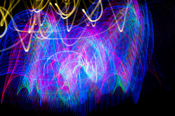 Abstract pattern of city lights