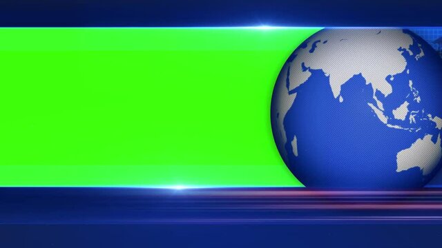 3d Digital World Map News Intro Background