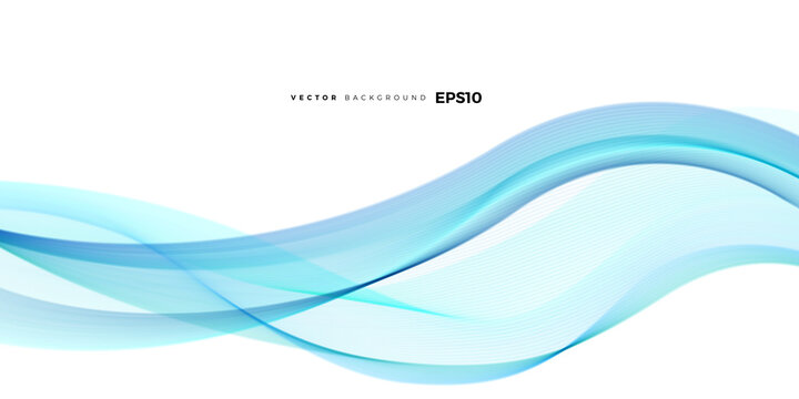 Sky blue line wave background for multipurpose usage like brochure, cover, flyer. 
Abstract wave graphic element