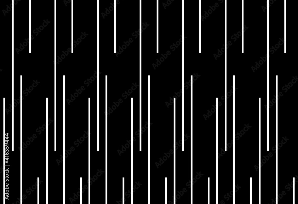 Fototapete regular four stripe of abstract pattern. design vertical lines white on black background. design pri