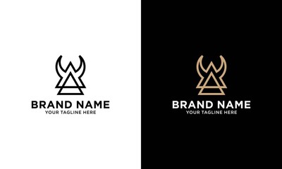 triangle logo design for company, element, and concept