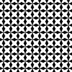 Seamless of balinese of abstract pattern. Design floral tile white on black background. Design print for illustration, texture, textile, wallpaper, background. 