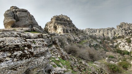 Torcal de Antequera rocky formations, Malaga province, Spain