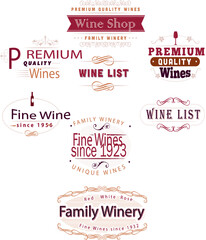 premium quality badge label typography set