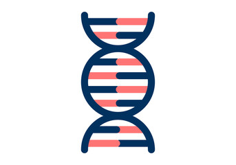 DNAのシンプルなデザインのイラスト
