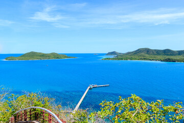view from the beach , Koh Samae San, Sattahip, Chonburi, Thailand	