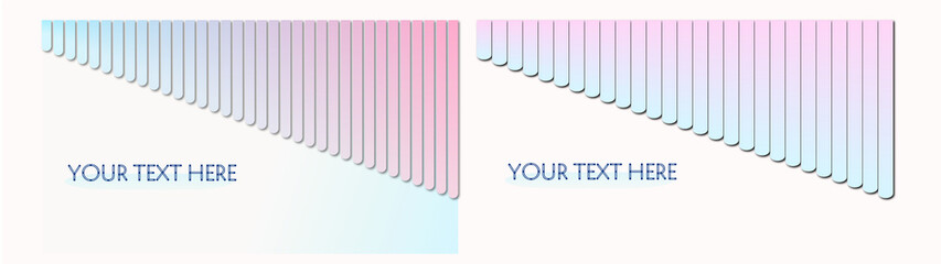 Vertical thick line papercut design abstract soothing cute gradient background