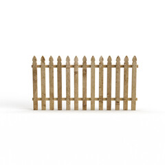 fence on white background