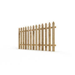 fence on white background