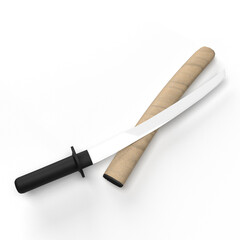 knife on white background