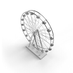 carousel on white background